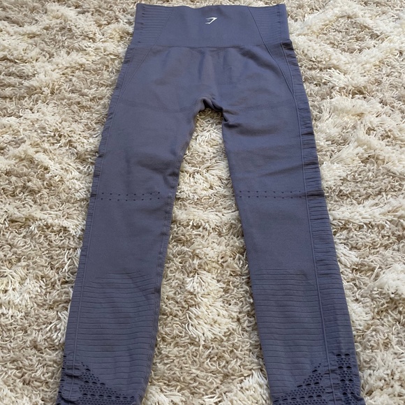 GymShark Energy Seamless Leggings Slate Lavender Size Small - Picture 5 of 5